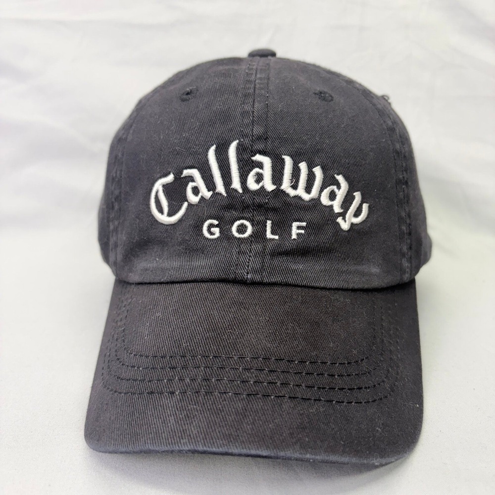 Callaway Golf Hat Baseball Cap Mens OSFM Black Embroidered Logo Adjustable